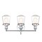 Designers Fountain Taylor 22.6in 3-Light Chrome Industrial Indoor Wall Sconce with Clear Glass Shades 69503-CH - alternate 2
